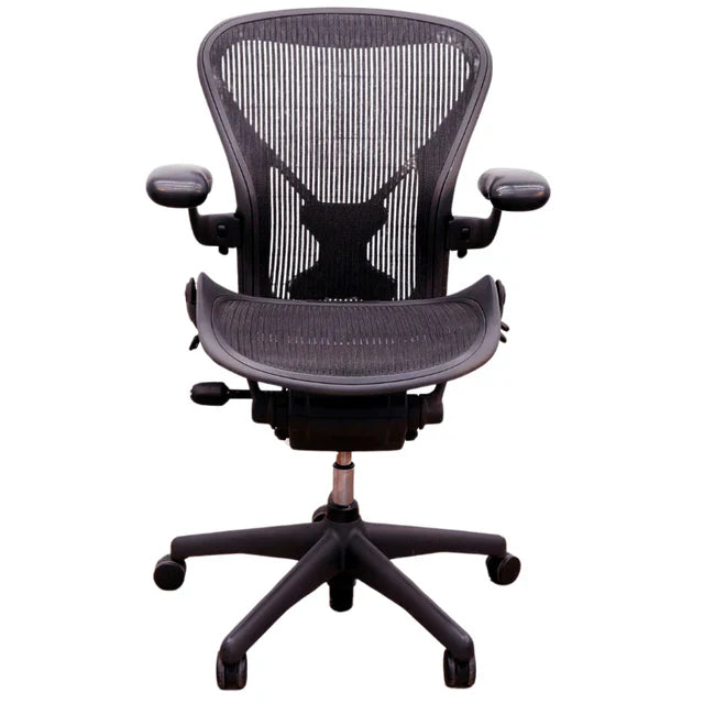 Herman Miller Classic Aeron Chair - Fully Adjustable (Renewed)